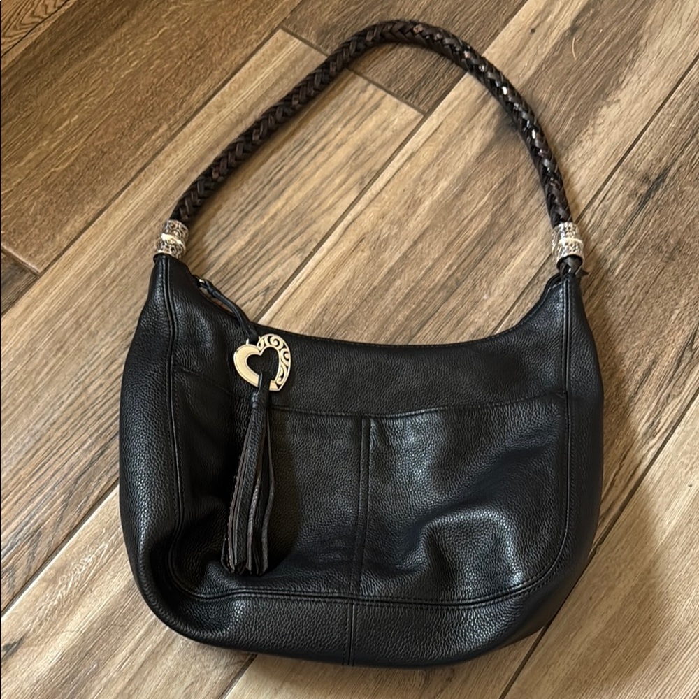 Brighton Barbados Zip Top Hobo with Braided Strap